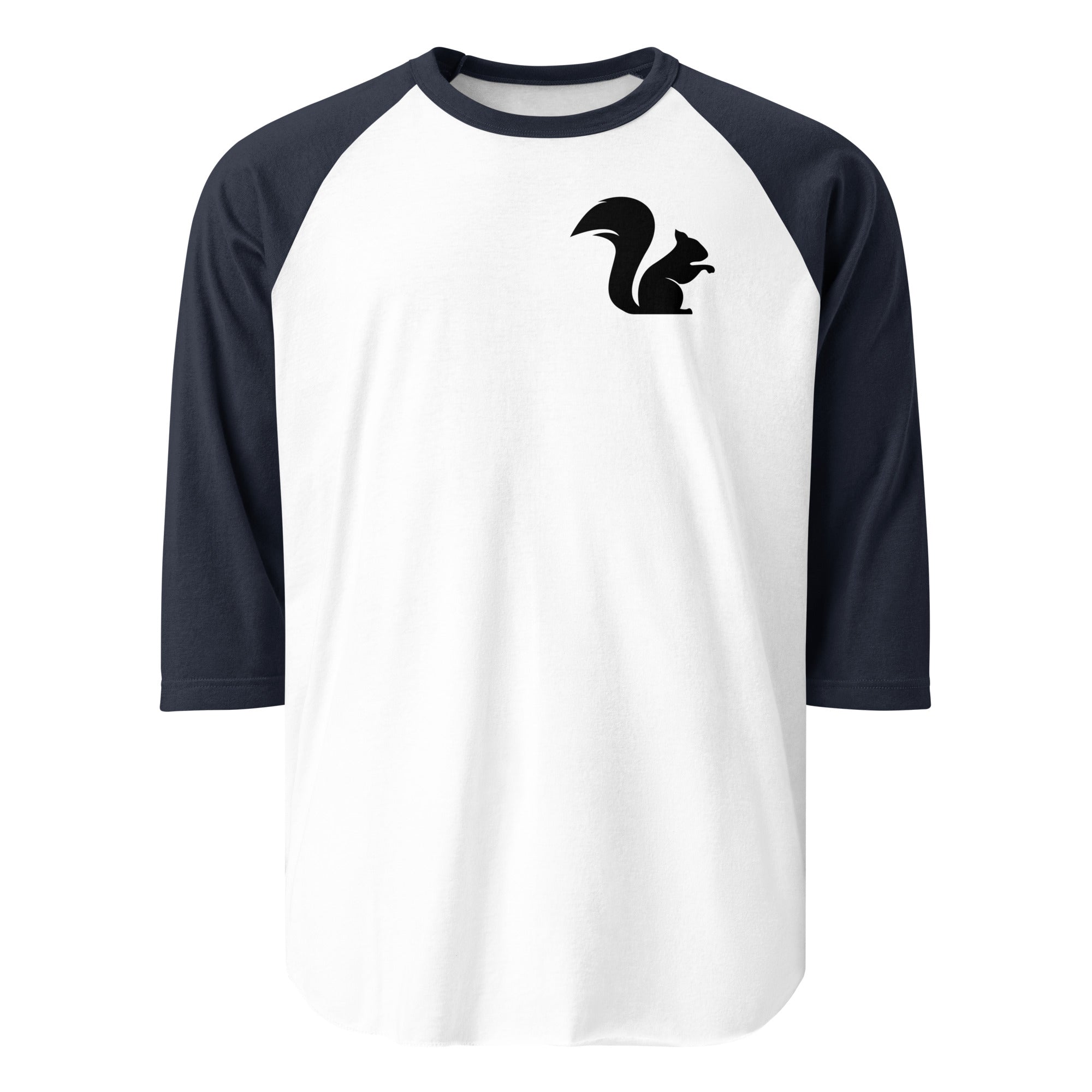 Squirrel 3/4 sleeve raglan shirt