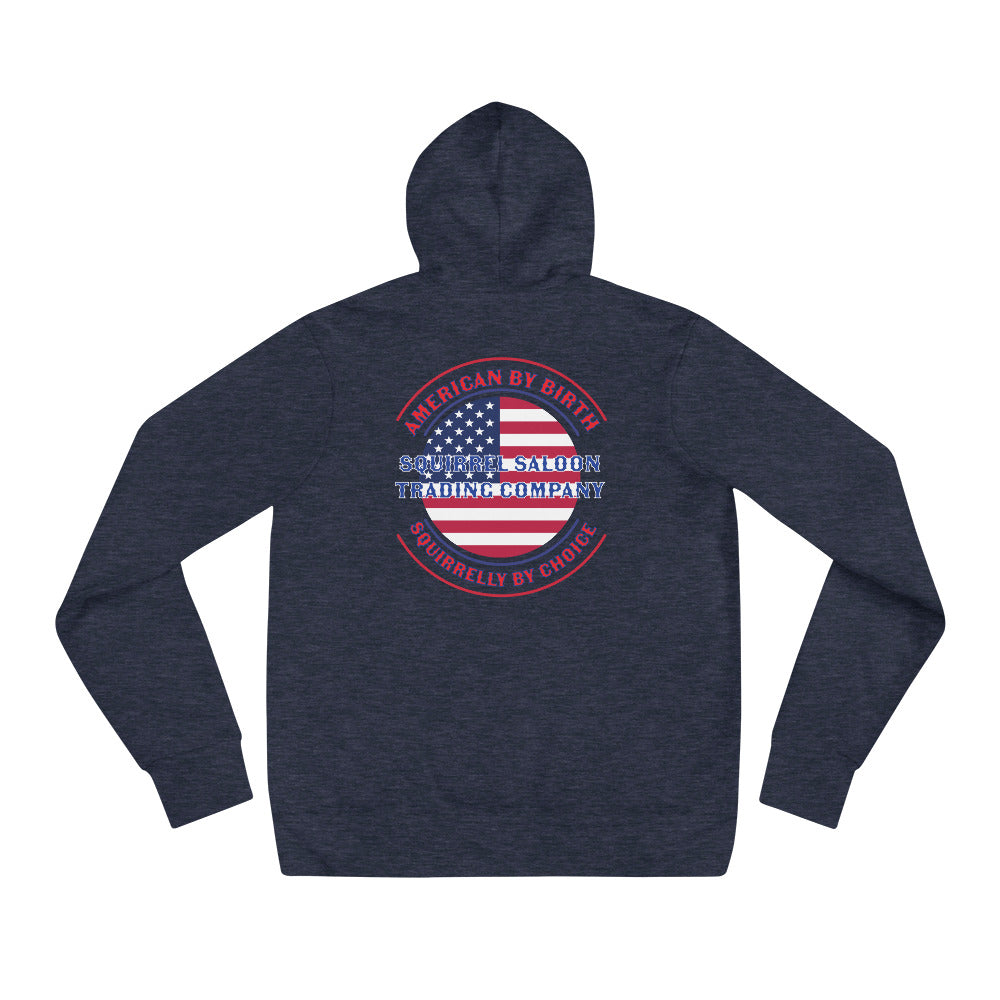 American By Birth, Squirrelly By Choice hoodie