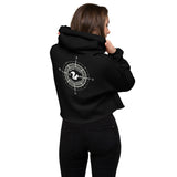 Squirrel Compass Crop Hoodie