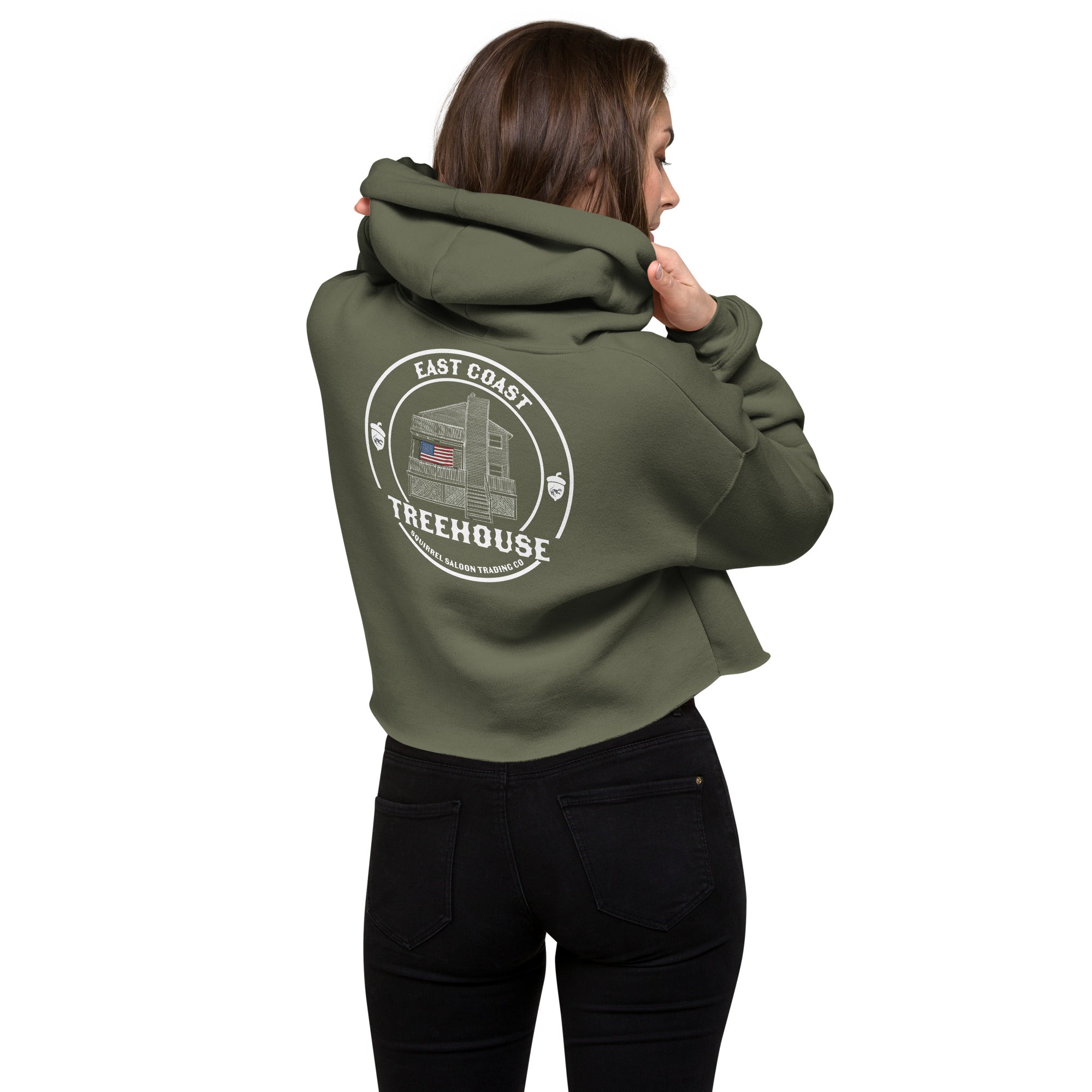 East Coast Treehouse V3 Crop Hoodie