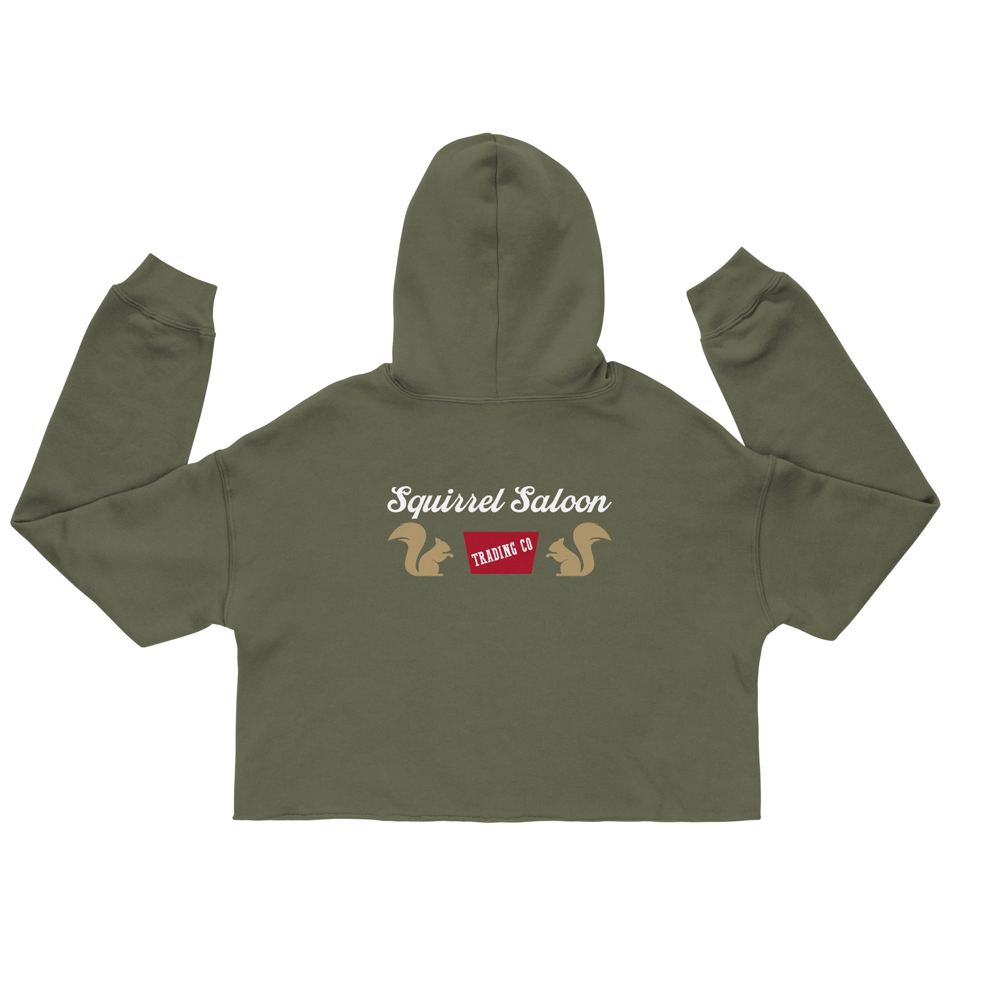 Golden Squirrel Crop Hoodie