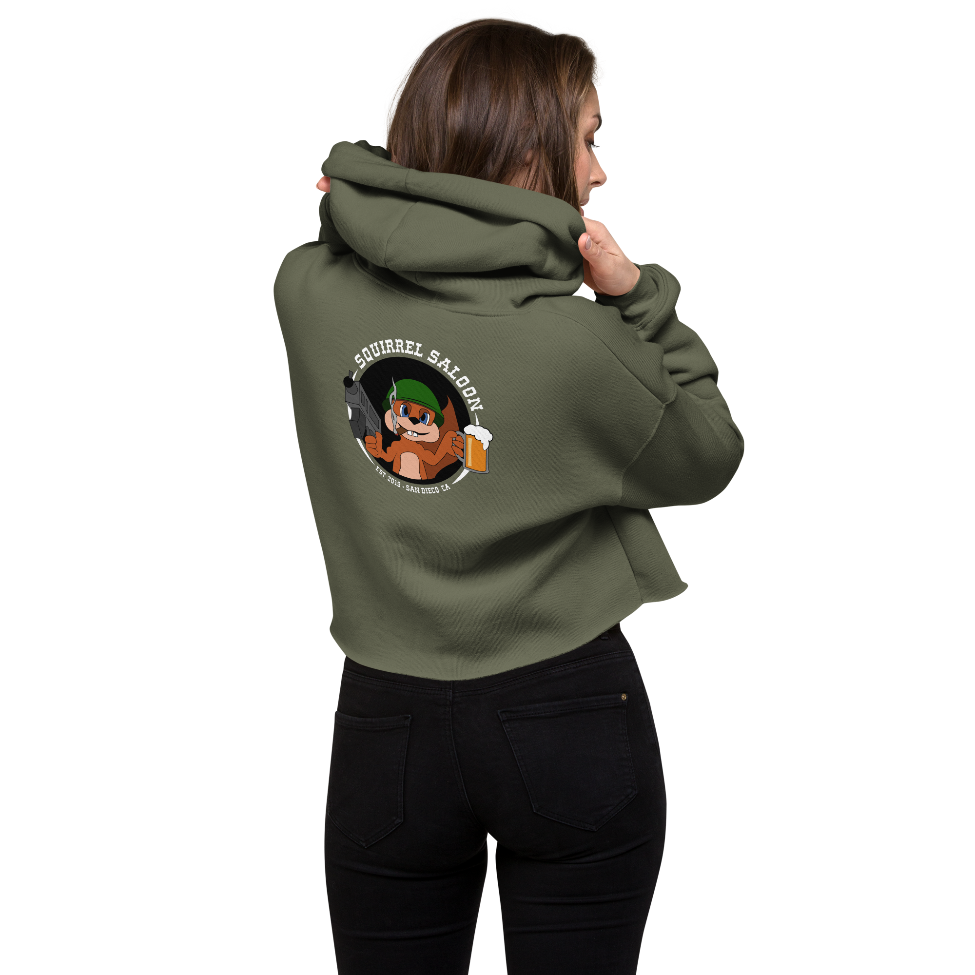 Original Squirrel Crop Hoodie