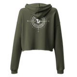 Squirrel Compass Crop Hoodie