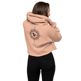 Light Squirrel Compass Crop Hoodie