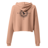 Squirrel Compass Crop Hoodie