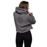 Light Squirrel Compass Crop Hoodie