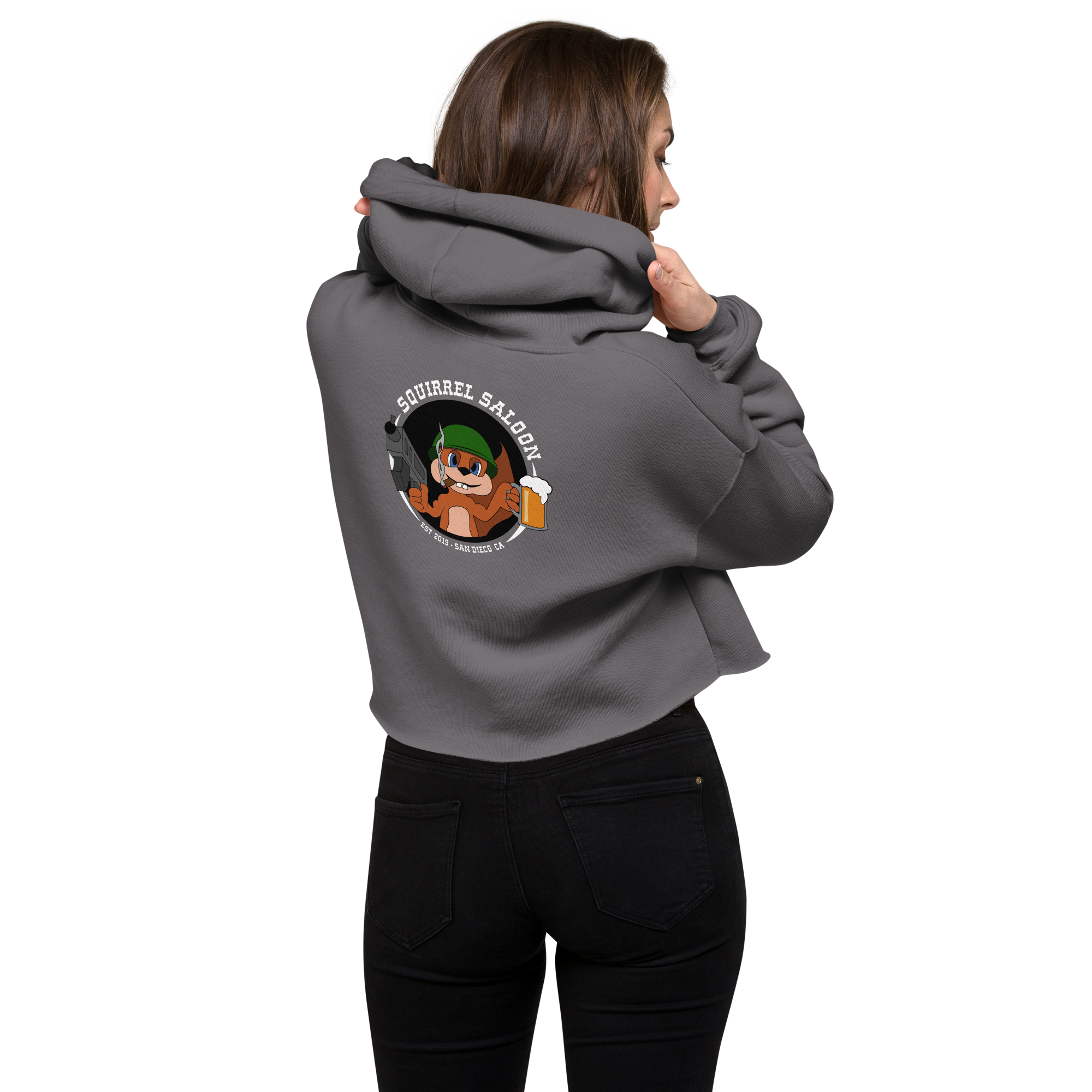 Original Squirrel Crop Hoodie