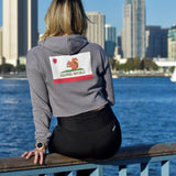 Squirrel Republic v1 crop Hoodie