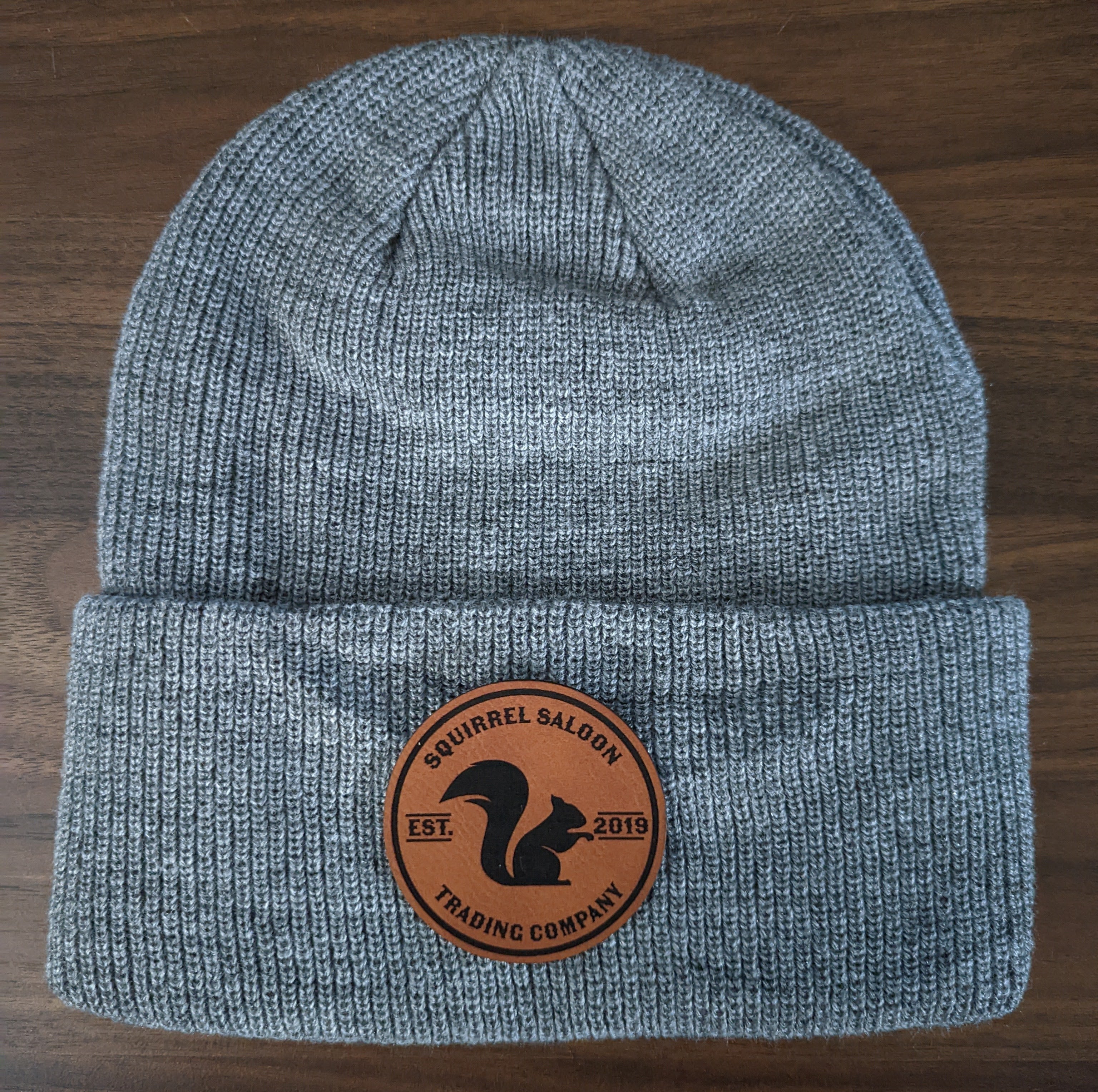 SSTC Leather Patch Beanie