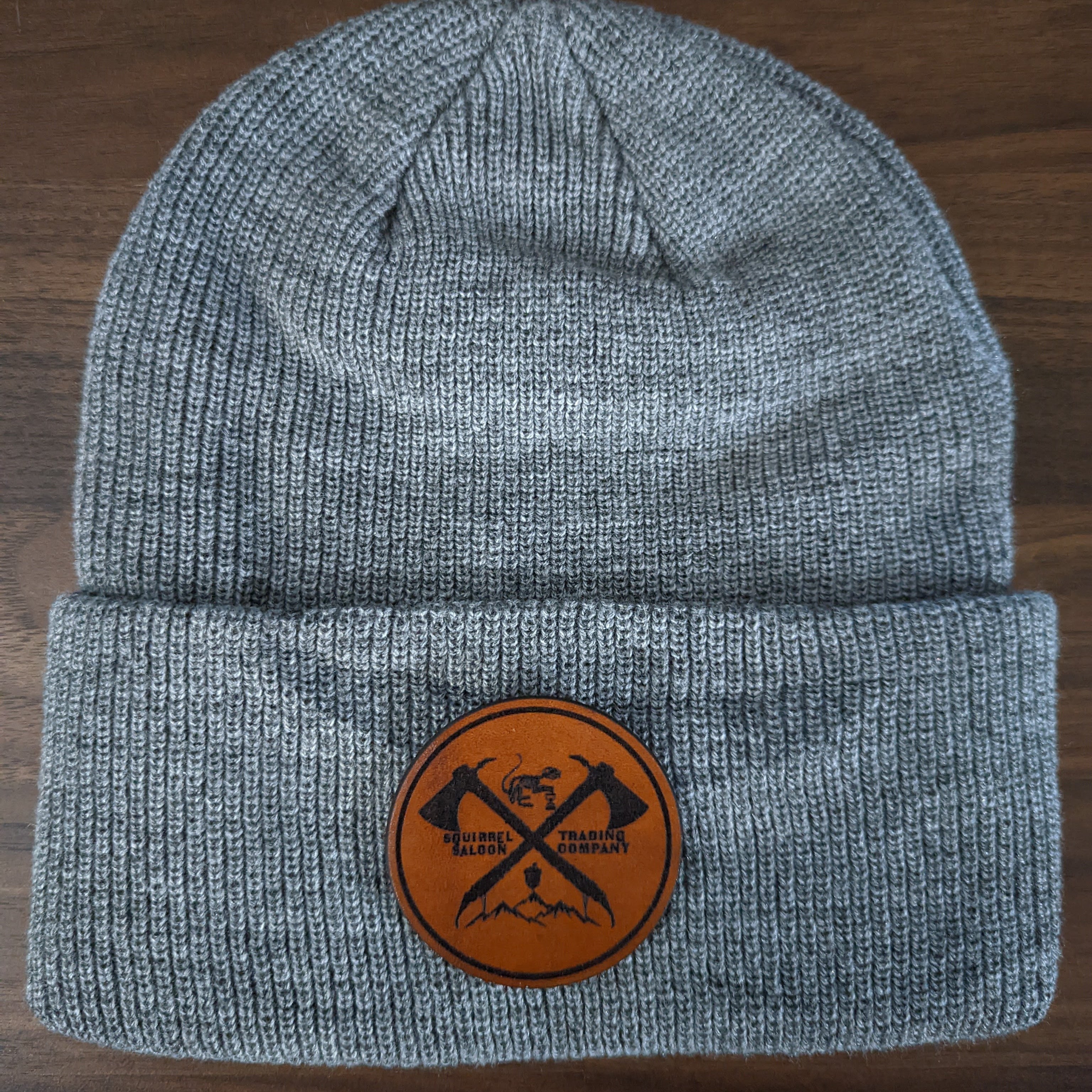 SSTC Leather Patch Beanie