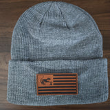 SSTC Leather Patch Beanie
