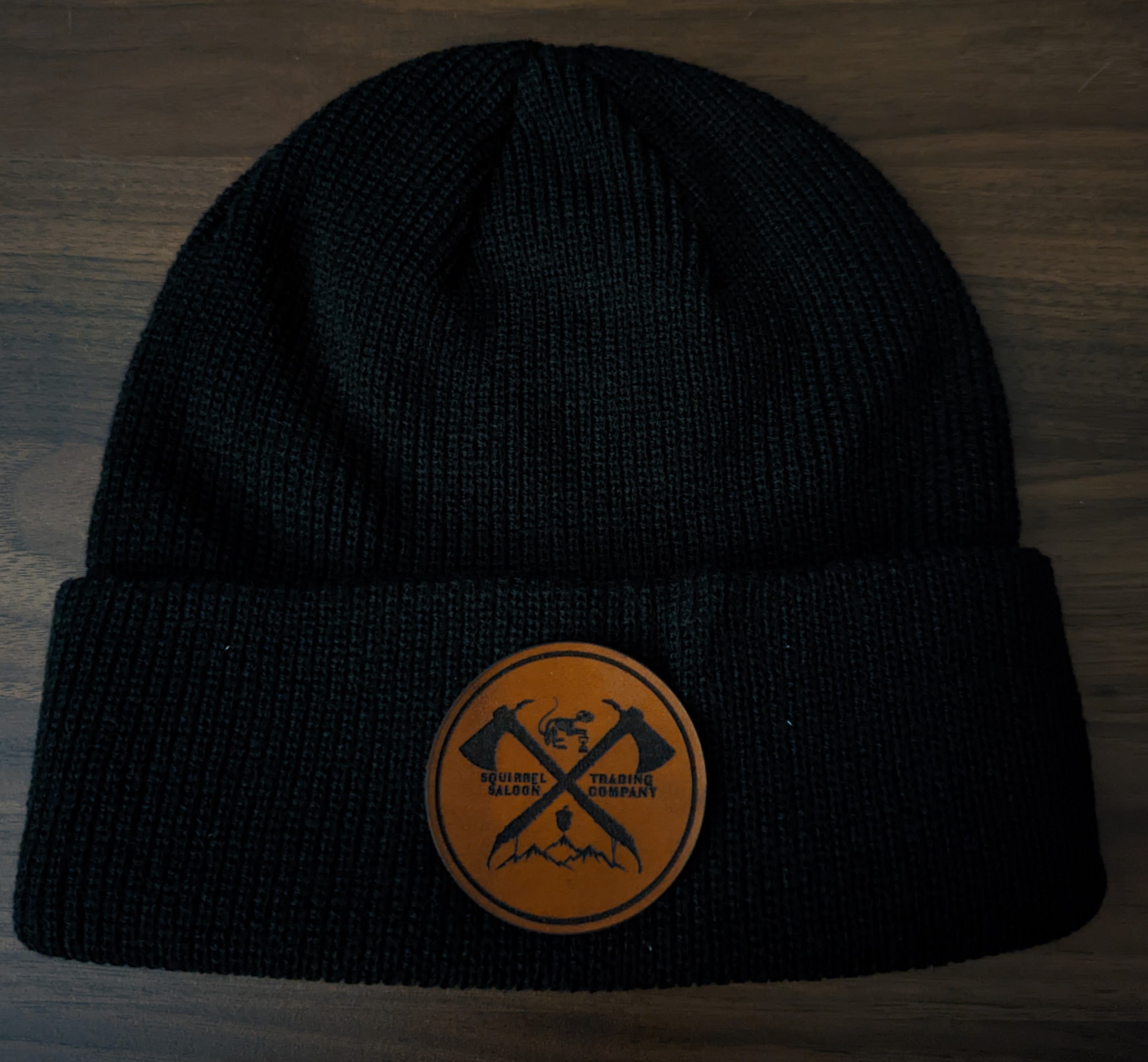 SSTC Leather Patch Beanie