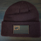 SSTC Leather Patch Beanie