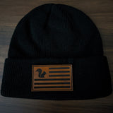 SSTC Leather Patch Beanie