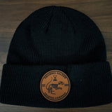 SSTC Leather Patch Beanie